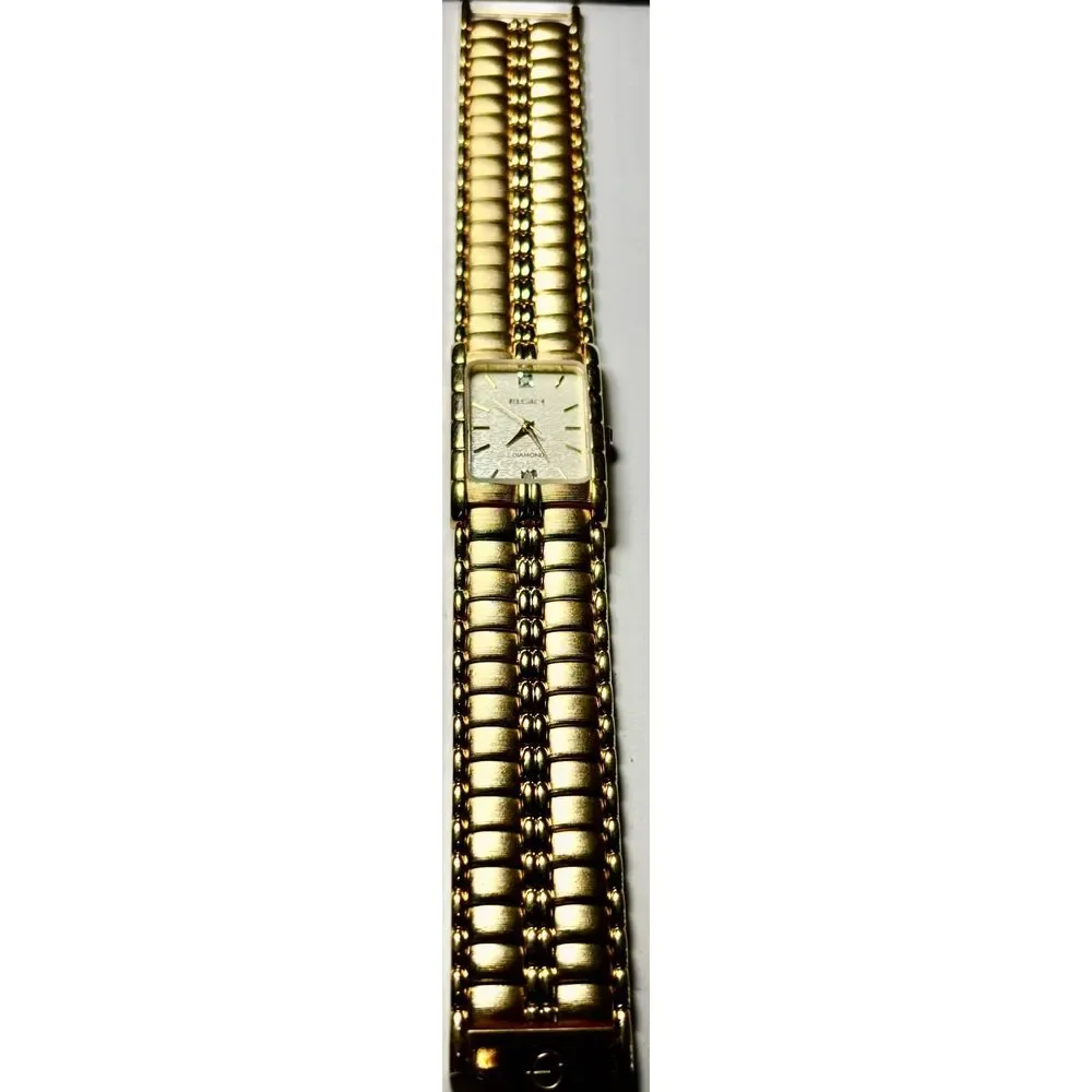 Vintage Elgin Diamond Quartz Tank Watch - New Battery - FM846B